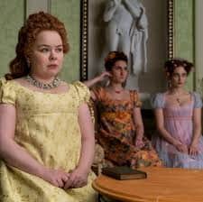 The Featherington girls, with their heaving bosoms and bright colours