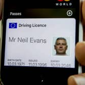How the DVLA digital licence app could look 