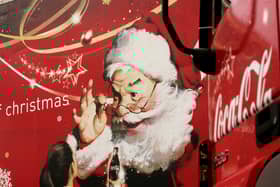 The Coca-Cola Christmas trucks in Brussels, Belgium (Pic: Getty Images)