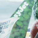 Kevin The Carrot joins up with a who’s who of vegetable footballing icons in the new Christmas advert by Aldi