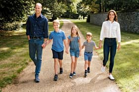 The family photo taken of the Prince and Princess of Wales (Credit: Matt Porteous) 