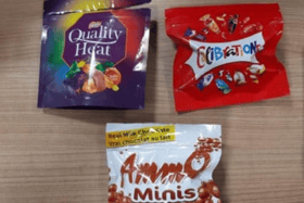 Police have seized edible cannabis that drug dealers had disguised as Christmas chocolates