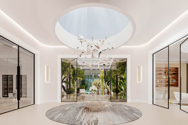 The new Futurist design takes a minimalist contemporary approach with smooth shapes, curving walls and a series of calming areas throughout. 