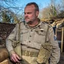 Comedian and historian Al Murray with a pigeon (Photo: SEGA) 