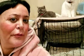 A woman claims she can only afford one meal a WEEK - as she spends most of her money feeding her cats. Yasemn Kaptan  / SWNS