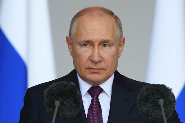 The International Criminal Court has issued an arrest warrant for Vladimir Putin over his actions in Ukraine. (Credit: Getty Images)