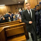 Paralympian athlete Oscar Pistorius was convicted of the murder of his girlfriend Reeva Steenkamp. (Photo by Marco Longari - Pool/Getty Images)