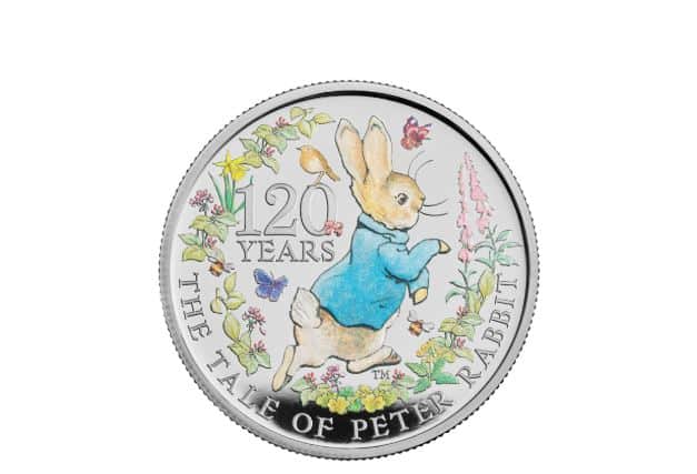 The coin marks 120 years since the first publication of The Tale of Peter Rabbit (Photo: Royal Mint)