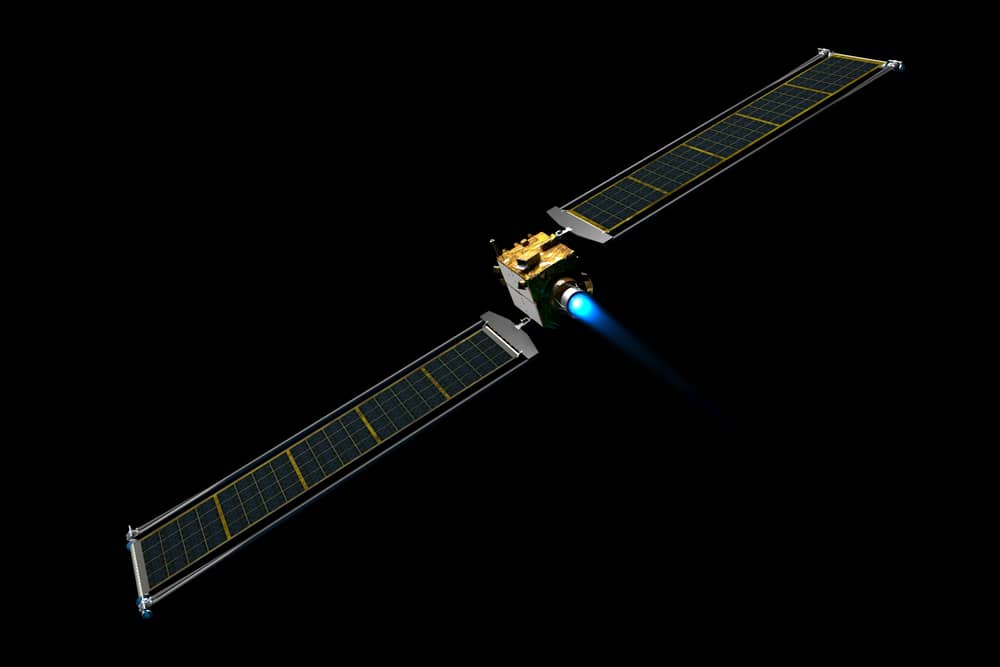 An artist’s impression of the Dart spacecraft (Image: NASA)