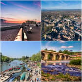 Shutterstock images of Hove, Brighton. Richmond-upon-Thames, London. Hexham, Northumberland. Harrogate, Yorkshire.