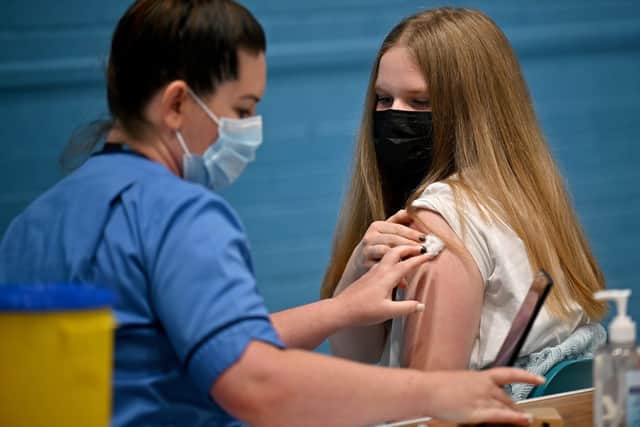 Those aged 12 and older can only receive one dose of the Covid vaccine at present (image: Getty Images)