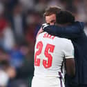 Bukayo Saka is consoled by Gareth Southgate following defeat in the Euro 2020 Championship Final (Photo: Getty Images)
