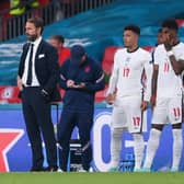 Jadon Sancho and Marcus Rashford of England wait to be substituted (Photo: Getty Images)
