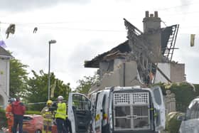 The scene this morning at Mallowdale Avenue, Heysham (Photo: SWNS)