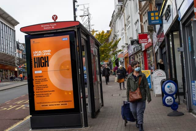 The Covid alert level in the UK has been downgraded to 'level 3' (Photo: Getty Images)