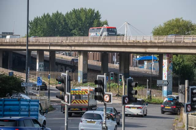 The bridge was built in the 1970s but is now slowly crumbling.