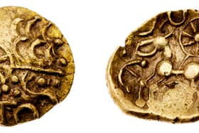 The circa 50 BC gold coin was found in a Hampshire field.