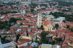 View the Old Town from Gediminas Hill