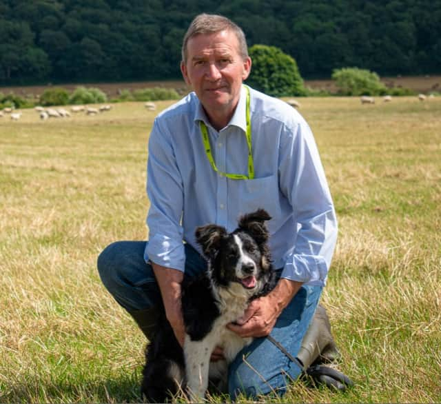 Paul Flynn and his dog Daisy.