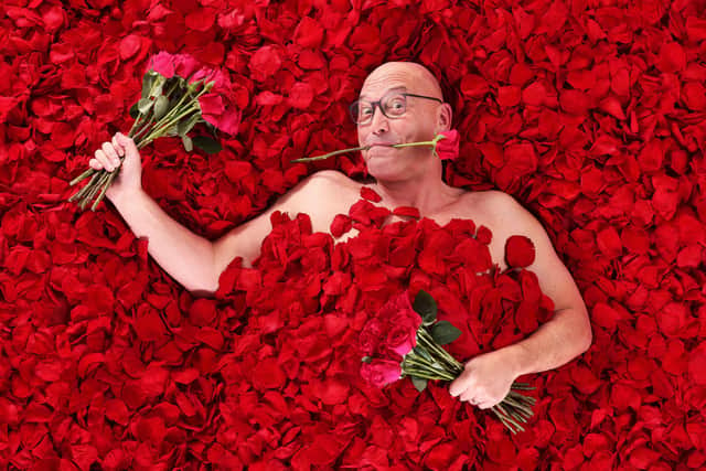 Photoshoot with TV personality proves life can be a bed of roses