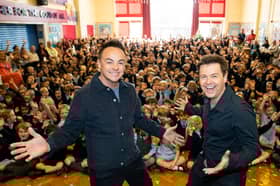 Ant and Dec crash primary school assembly.