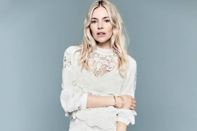 Statement Lace Trim Blouse from Sienna Miller x Marks and Spencer Summer 2024 Collection (M&S)