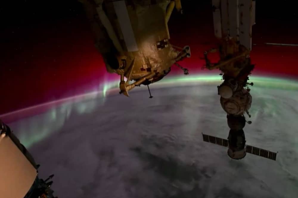 Aurora Borealis seen from the International Space Station