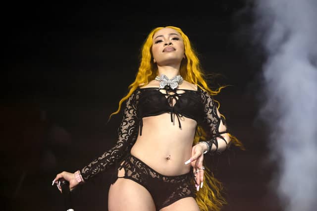 Ice Spice performs onstage during Ice Spice Y2K! World Tour at Terminal 5 on August 07, 2024 in New York City.