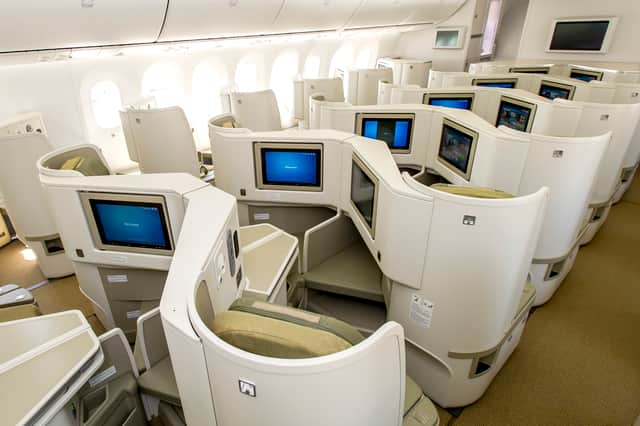 Business class aboard the Boeing 787-9 Dreamliner is a nest for you to settle into for your flight with every need taken care of.