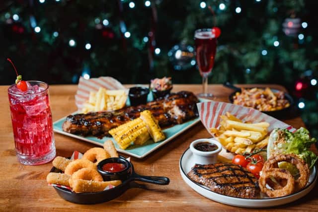 The TGI Fridays Christmas menu