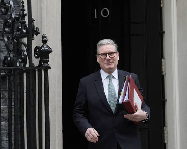 Prime Minister Sir Keir Starmer departs 10 Downing Street, London.
