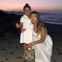 Sofia Alessia, 27, with her daughter Alya-Valentina, 4, after weight loss surgery.