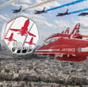 The commemorative coins mark the 60th anniversary of the first Red Arrows display