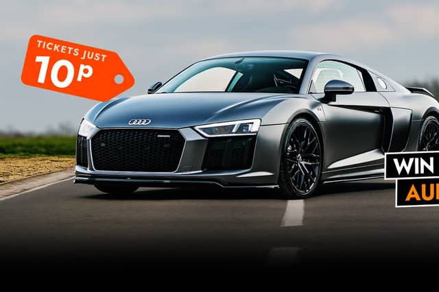 Yes, you can win an Audi R8 for just 10p