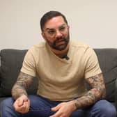 Film star and former boxer, Andy Gatenby talking in an interview