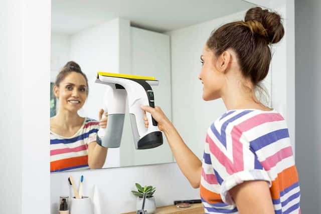 Window vacs can clean a large window in seconds