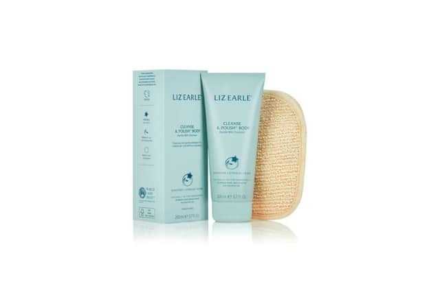 Liz Earle Cleanse & Polish Body Gentle Mitt Cleanser £18.75.