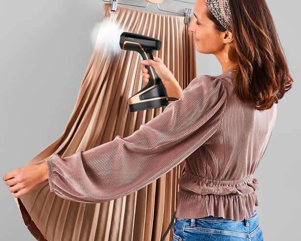 Steaming clothes takes a fraction of the time of ironing