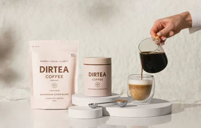 Dirtea's mushroom coffee is a healthier way to get that caffeine hit