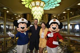 Emma and Matt Willis on board a Disney Cruise Line
