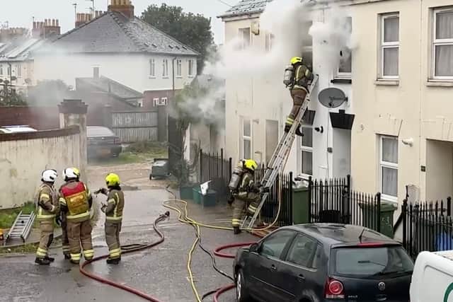 Fire services attend Foley's home on Larput Place in Cheltenham on October 20 2024.