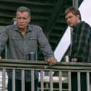 Holt McCallany (L) and Jake Weary (R) in The Waterfront
