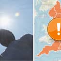 Amber heat health alerts issued for England.