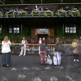 The player's entrance to Centre Court at Wimbledon