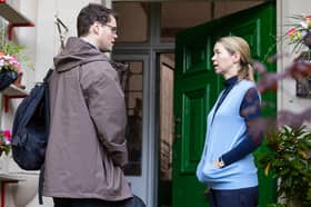 Bobby Schofield as Joe and Anna Maxwell Martin as Katherine in Unforgivable