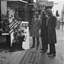 A sign advertises haircuts for just 5p during the power cuts in February 1972