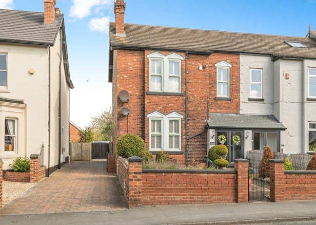 The four-bedroom end-of-terrace has an impressive interior