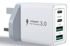 The charger has 40 watts of output across its four sockets