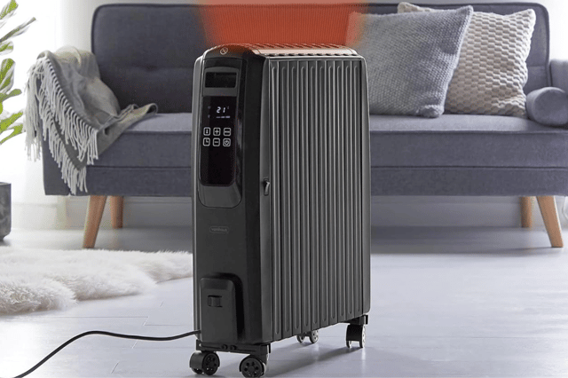 The VonHaus oil-filled radiator offers fast, quiet heating with a sleek design and easy digital controls