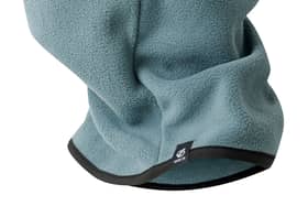 A fleecy neck gaiter like this will keep you warm in sub-zero temperatures